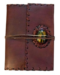 Tiger Eye Leather Embossed Journal